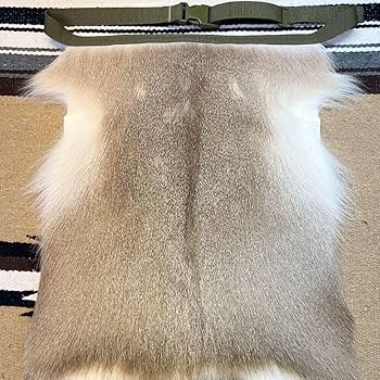 Amazon.co.jp: エゾシカ 尻あて 鹿毛皮 尻当て 尻皮 登山 雪山